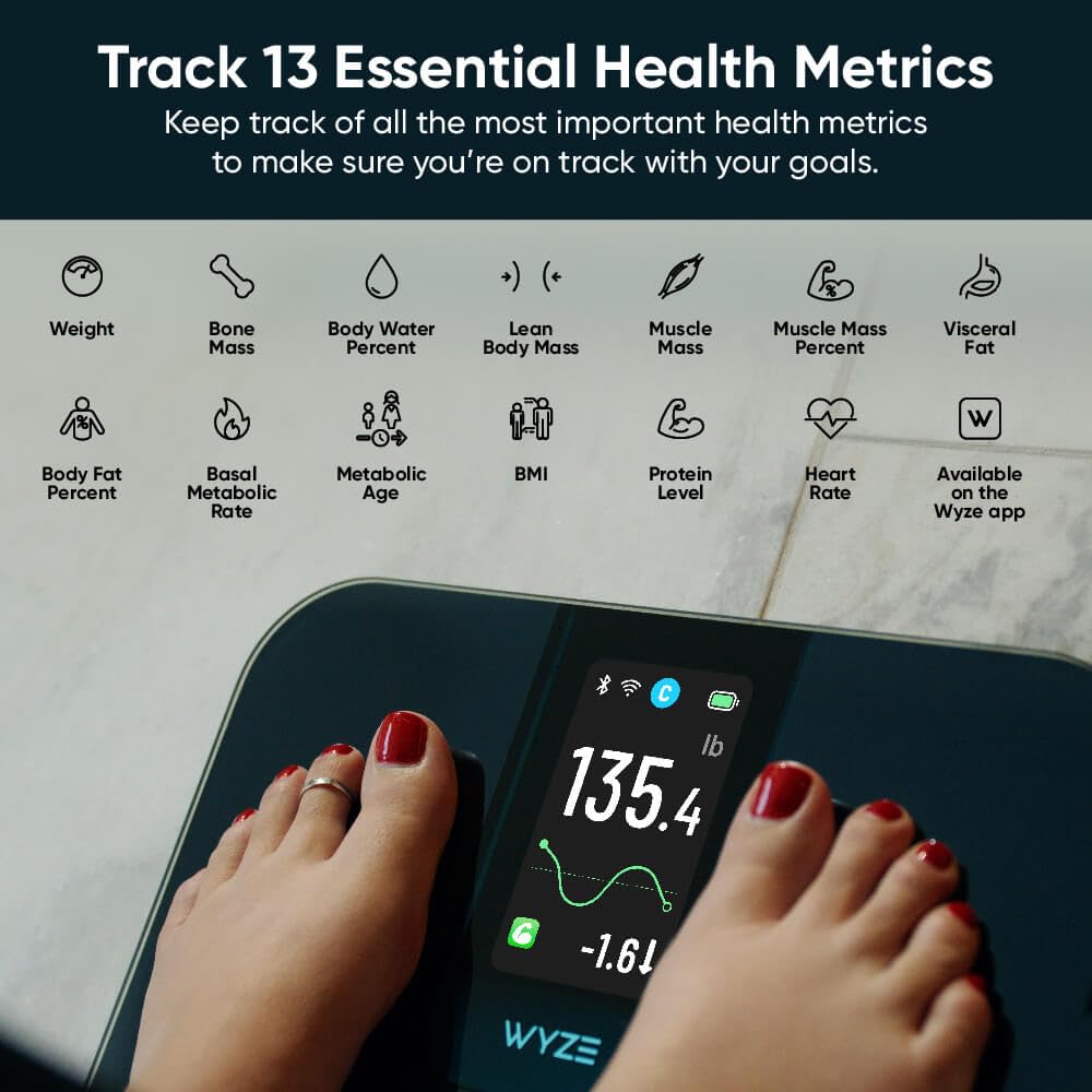 Wyze Scale Ultra Smart Scale for Body Weight, BMI & Muscle Mass