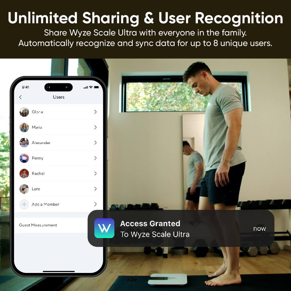 Wyze Scale Ultra Smart Scale for Body Weight, BMI & Muscle Mass