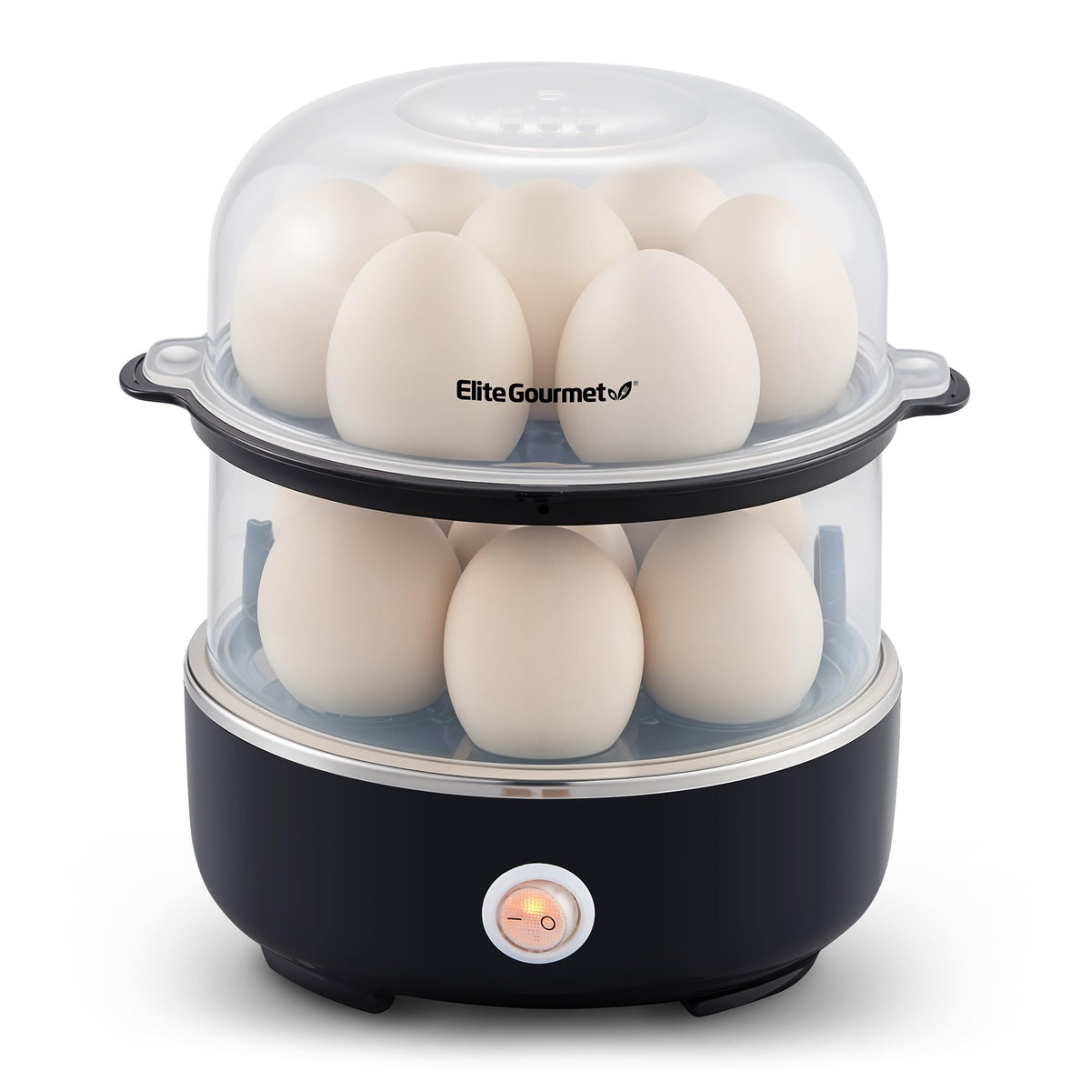 Elite Gourmet EGC115M Easy Egg Cooker, 7-Egg, BPA-Free, Retro Mint | Cooks soft, medium, or hard-boiled eggs with auto shut-off - electric operation - includes measuring cup