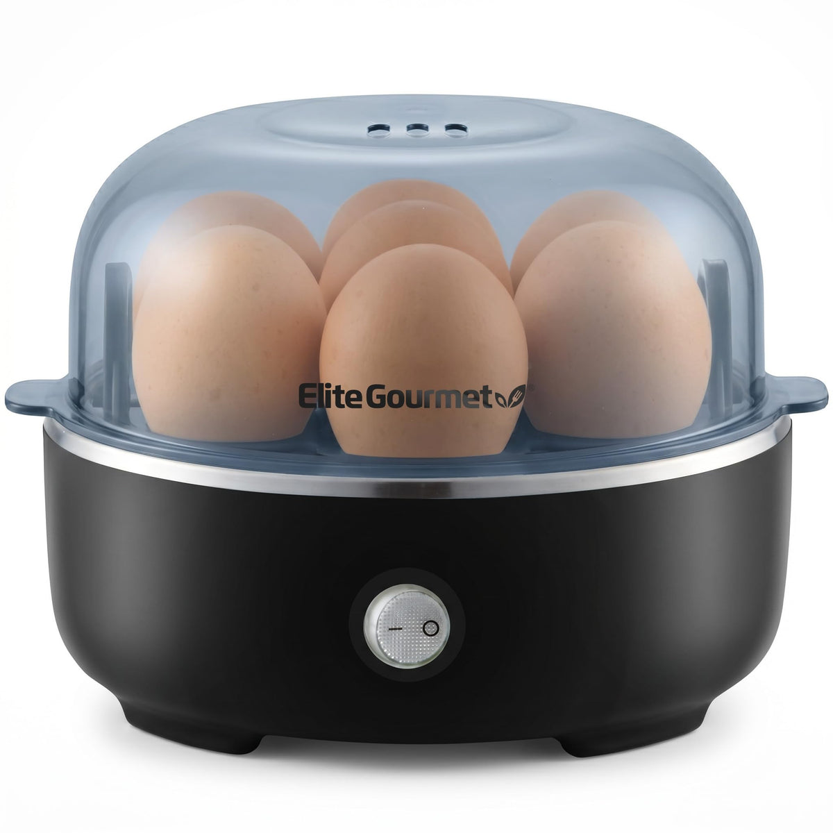 Elite Gourmet EGC115M Easy Egg Cooker, 7-Egg, BPA-Free, Retro Mint | Cooks soft, medium, or hard-boiled eggs with auto shut-off - electric operation - includes measuring cup