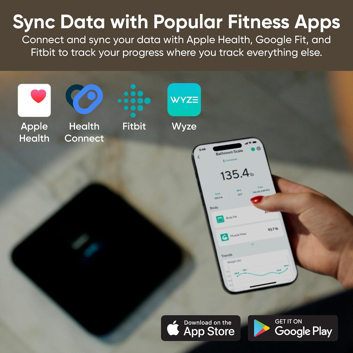 Wyze Scale Ultra Smart Scale for Body Weight, BMI & Muscle Mass