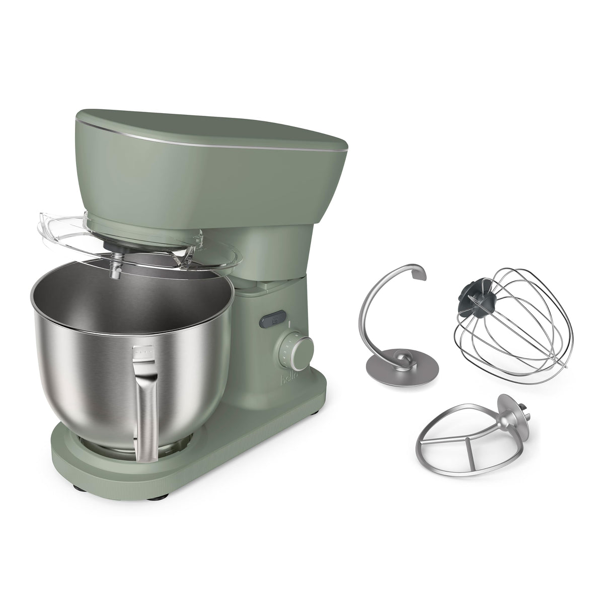 bella 3.5 Qt Hand & Stand Mixer, 2 in 1 Electric Mixer with Bowl, Oatmilk