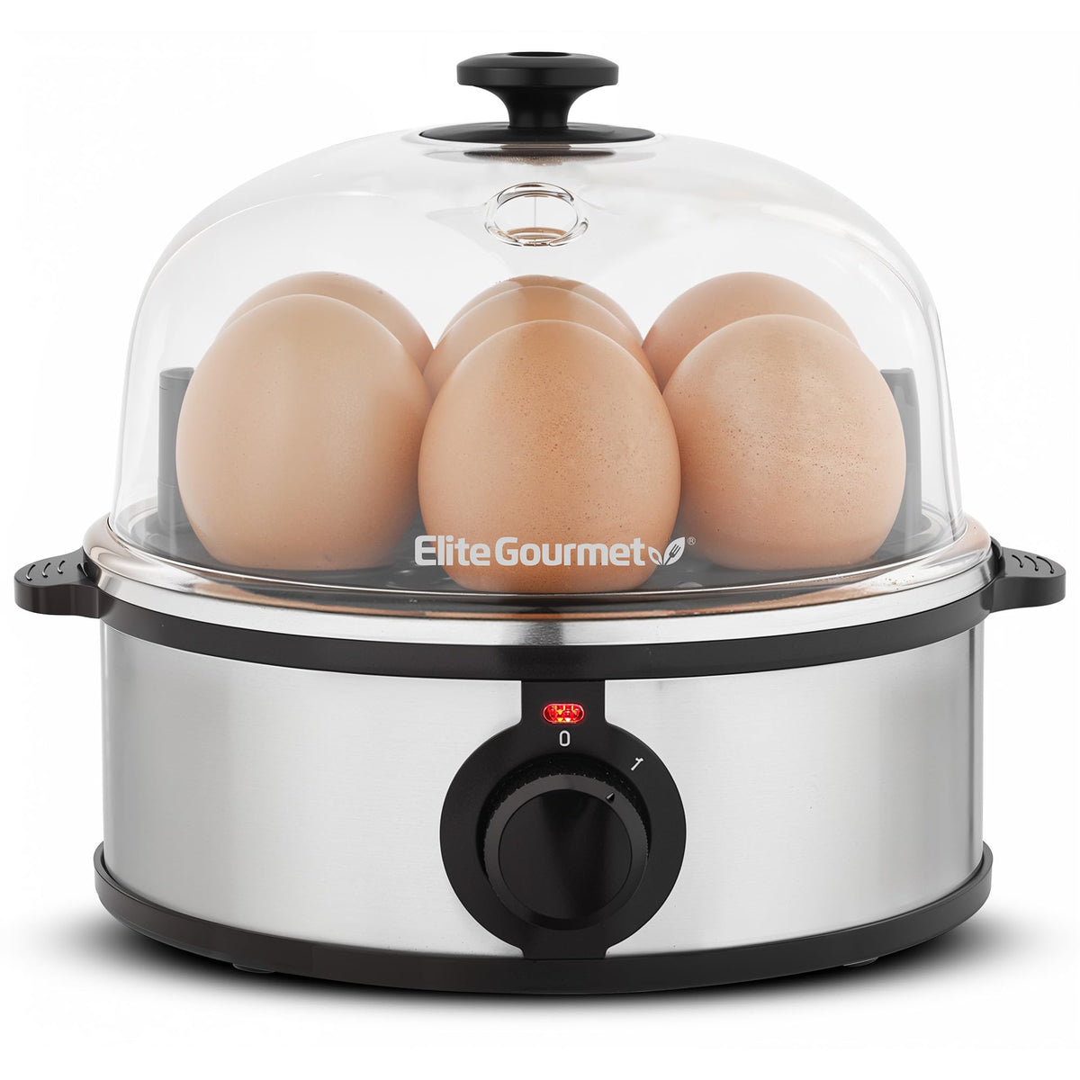 Elite Gourmet EGC115M Easy Egg Cooker, 7-Egg, BPA-Free, Retro Mint | Cooks soft, medium, or hard-boiled eggs with auto shut-off - electric operation - includes measuring cup